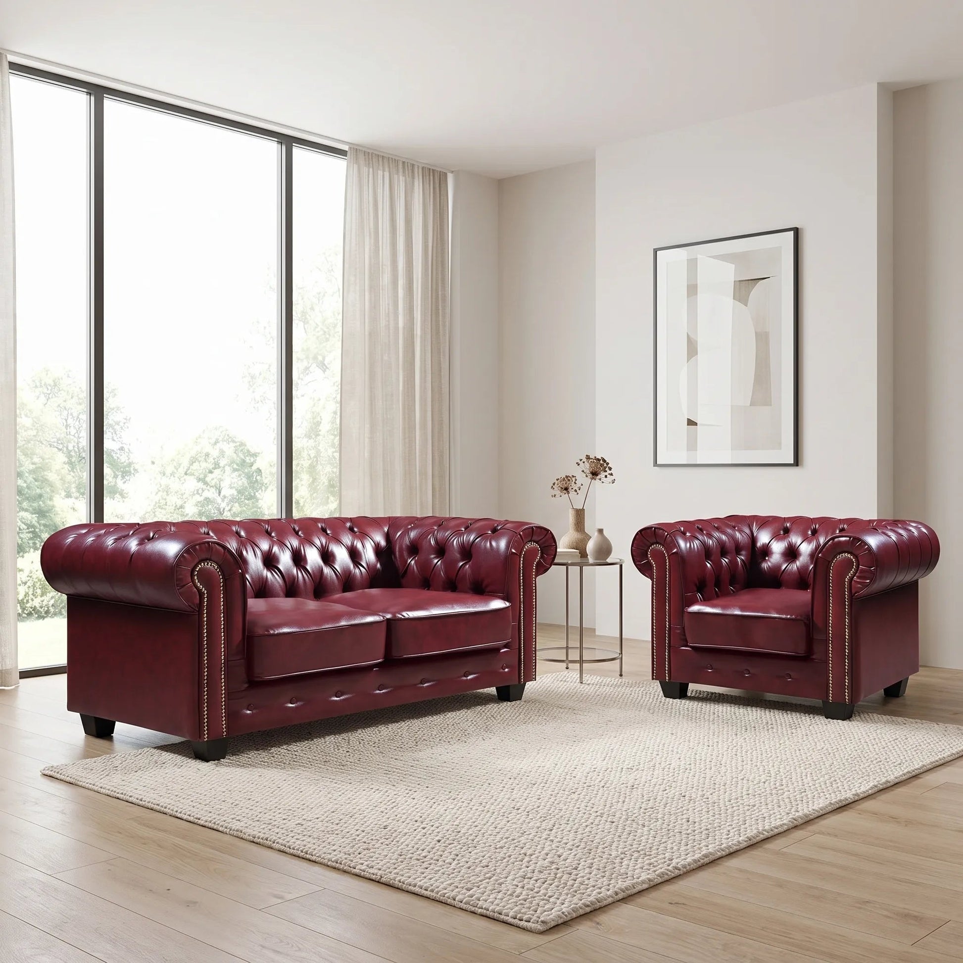 classic-red-antique-leather-chesterfield-sofa-and-armchair-set