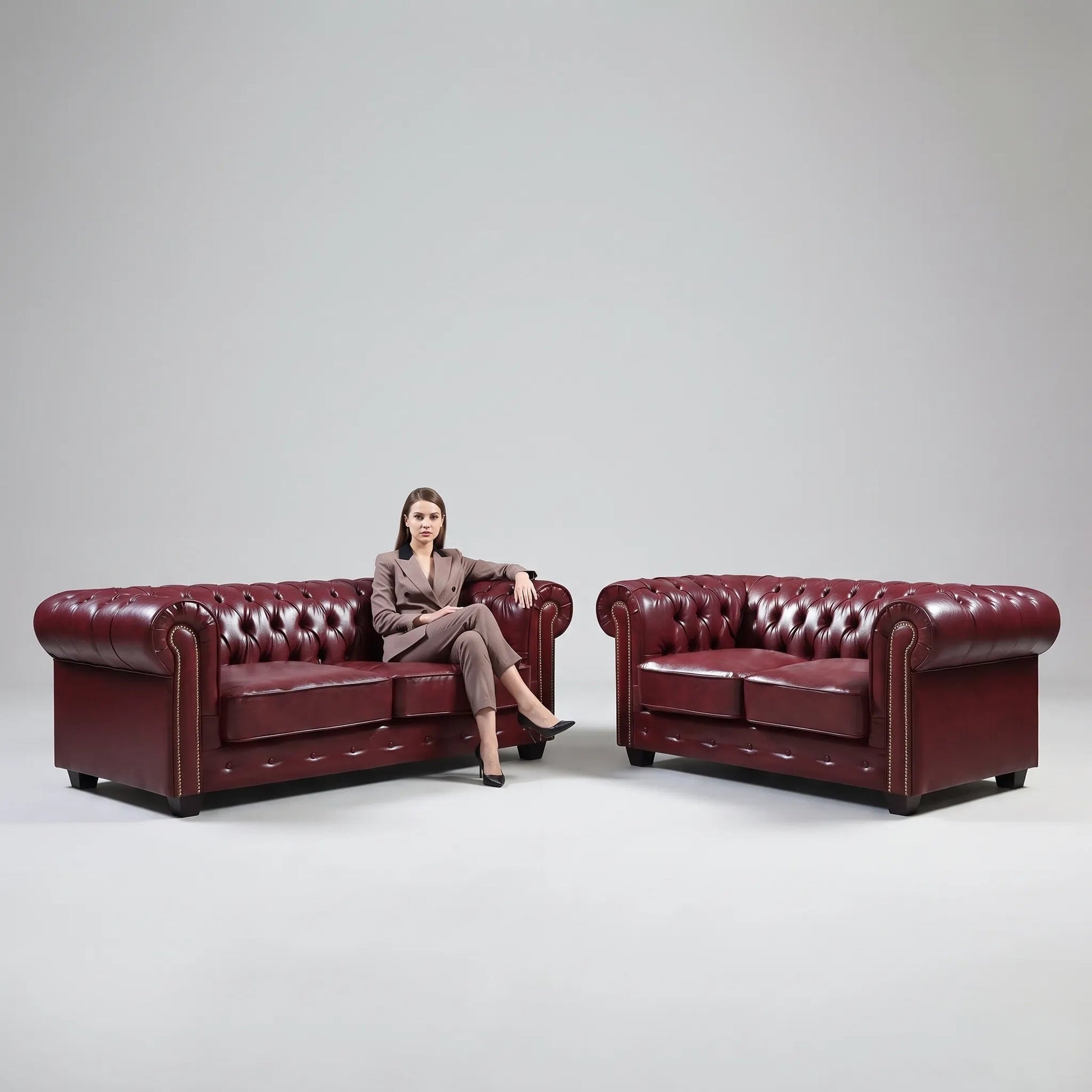 chesterfield-red-leather-antique-3-2-seater-sofa-set