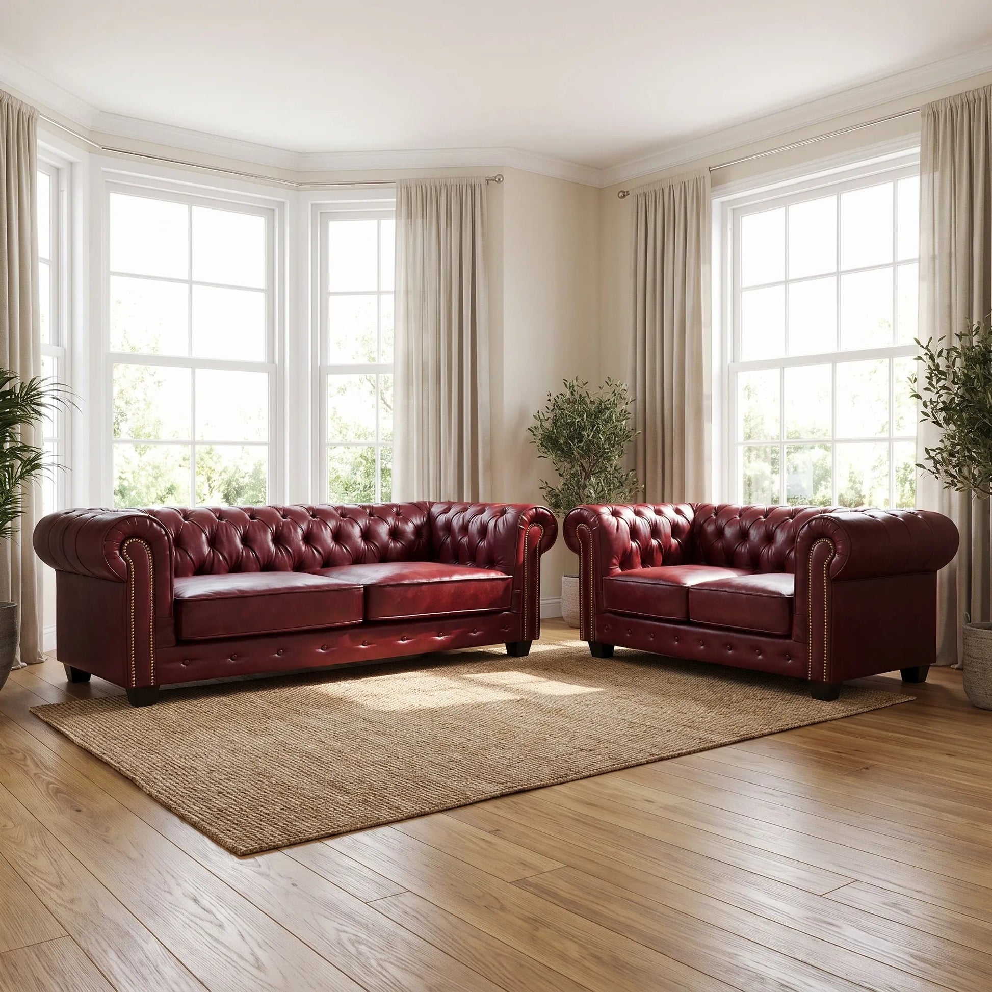 antique-red-chesterfield-leather-3-2-seater-sofa-set