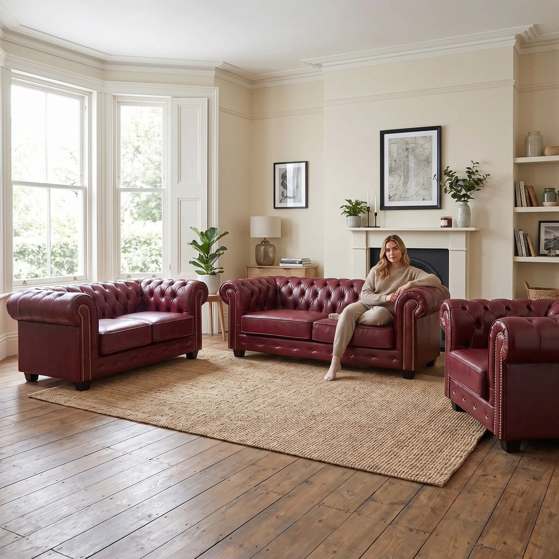 antique-red-leather-chesterfield-3-2-1-seater-sofa-set
