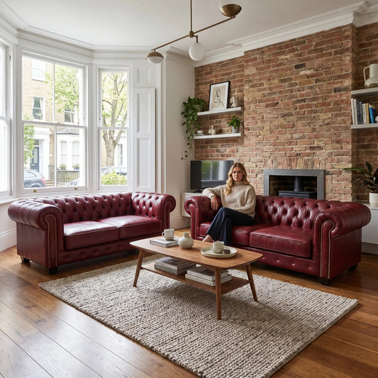 chesterfield-red-leather-antique-3-3-seater-sofa-set
