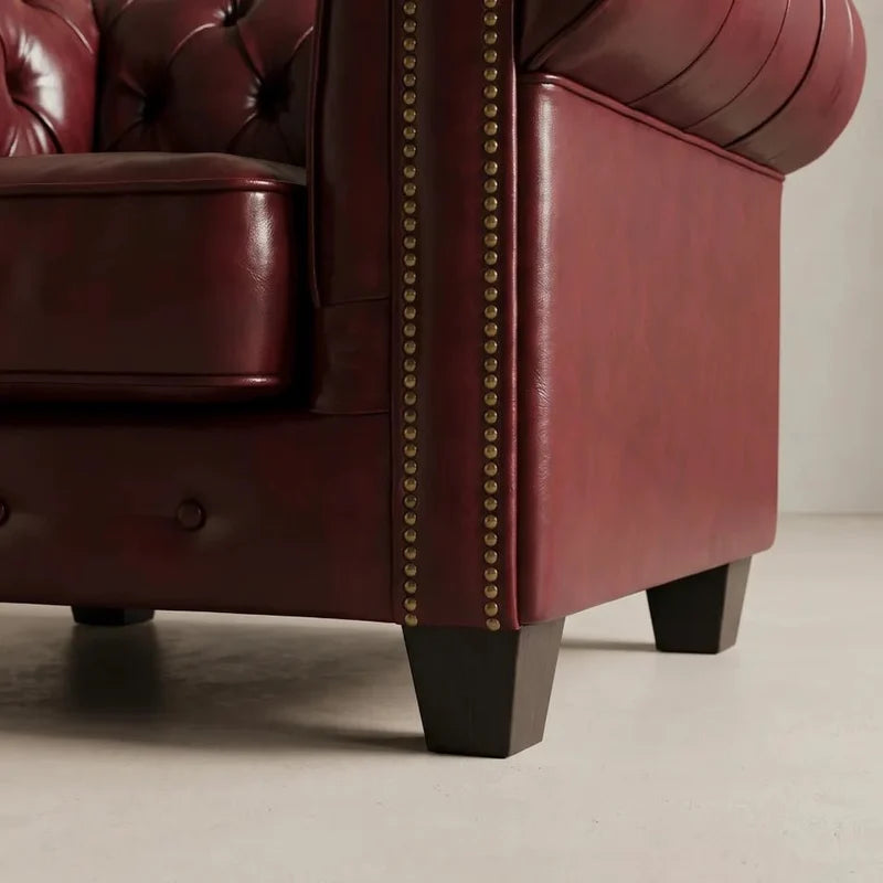 chesterfield-red-leather-antique-3-1-1-seater-sofa-set-armchair-view-1