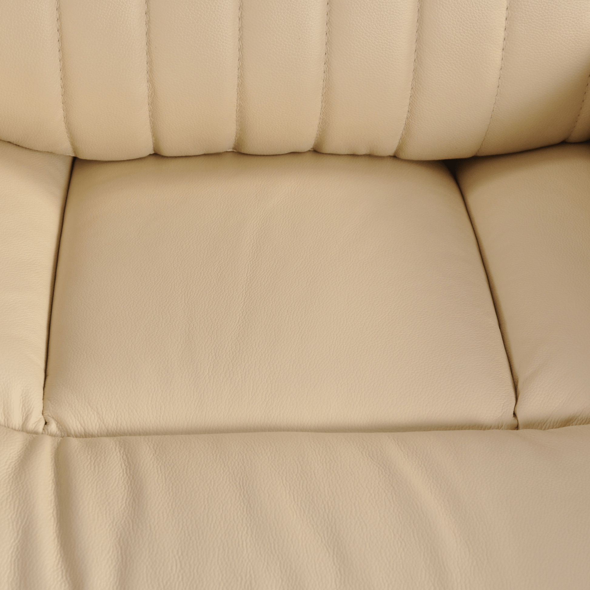 Detailed close-up of the Cidliano cream armchair showcasing upholstery texture and craftsmanship.