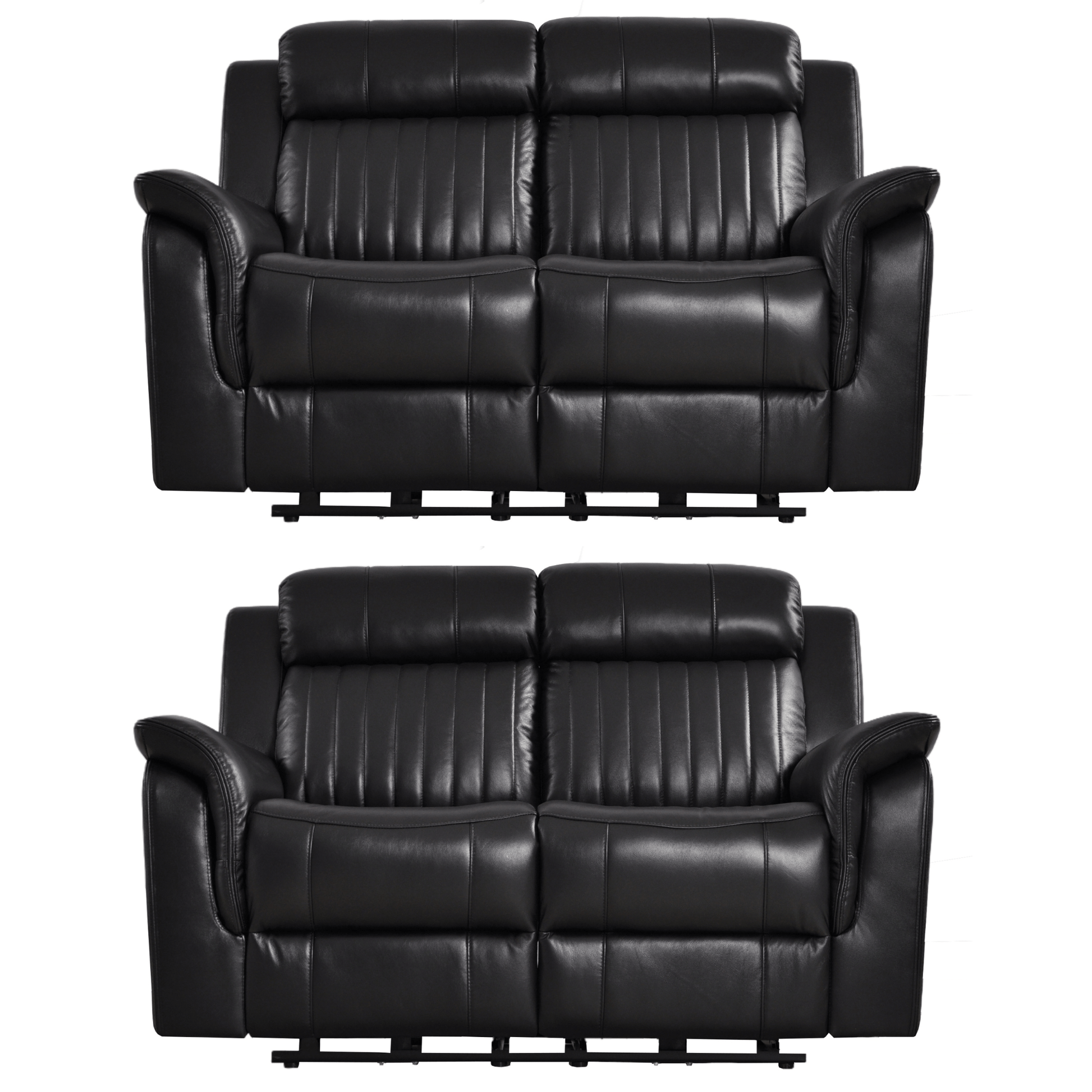 Cidliano 2-seater sofa set (2+2) front-facing on a white background, highlighting the matching design and modern upholstery.