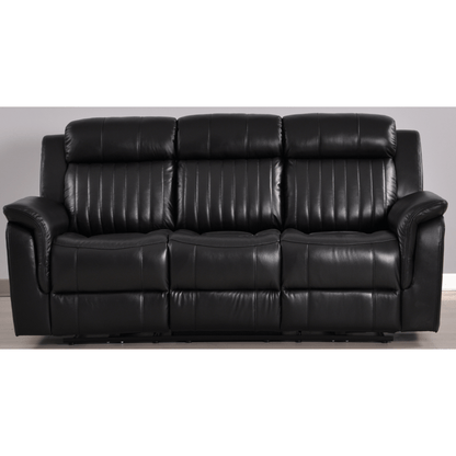 Cidliano 3-seater sofa front-facing in a modern roomset with elegant decor and warm, inviting lighting.