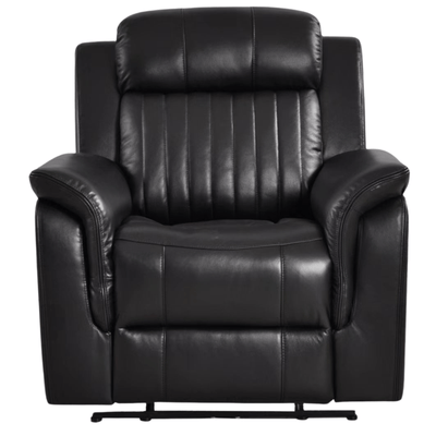 Cidliano Genuine Leather Black Electric Power Recliner Armchair