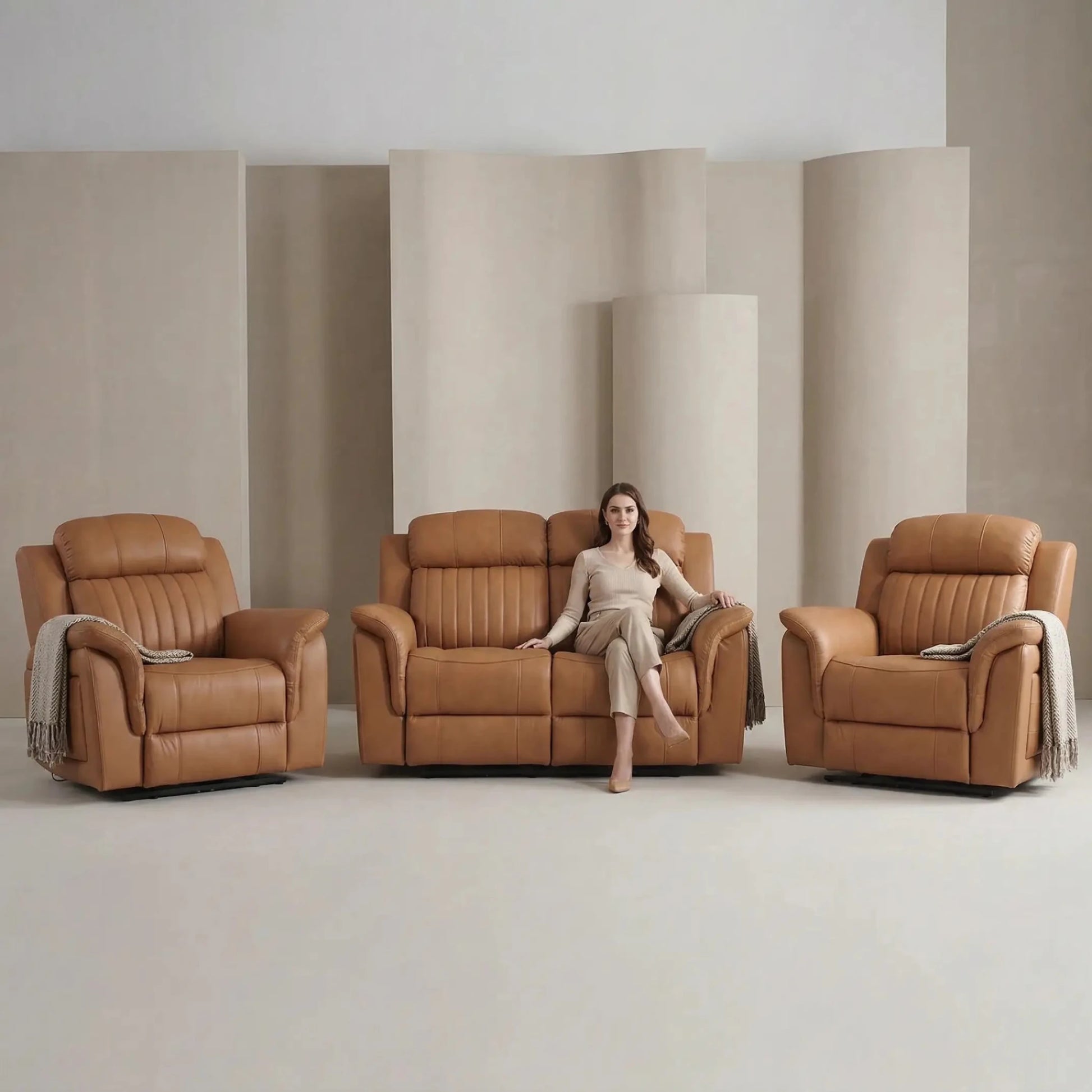 cidliano-genuine-leather-caramel-recliner-armchair-sofa-set