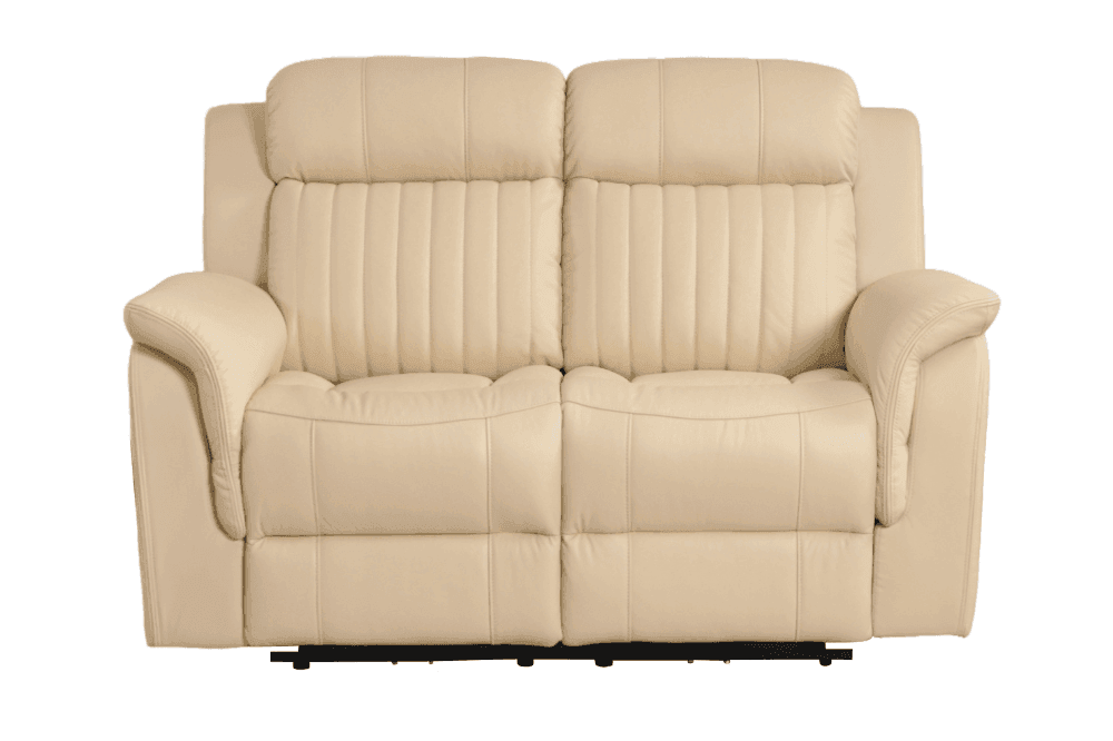 Cidliano Genuine Leather Cream Electric Power Recliner 2+1+1 Seater Sofa  Set