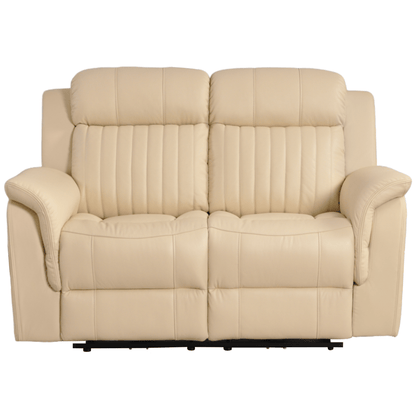 Cidliano 2-seater sofa front-facing on a white background, highlighting its sleek design and fabric upholstery.