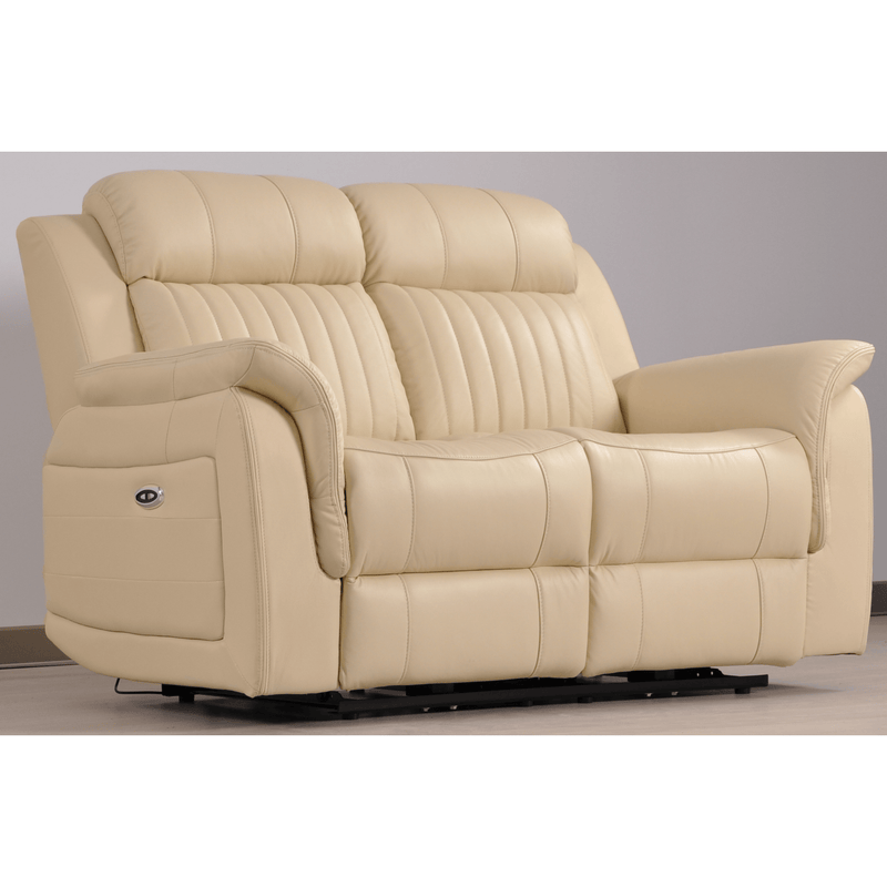 Cidliano Cream 2 Seater – angled view of a cream-colored two-seater sofa in a stylish living room setting.