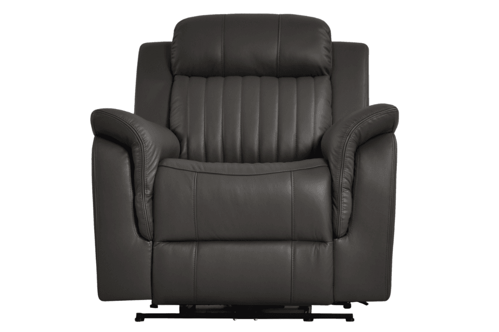 Cidliano Genuine Leather Grey Electric Power Recliner 2+1 Seater Sofa Set