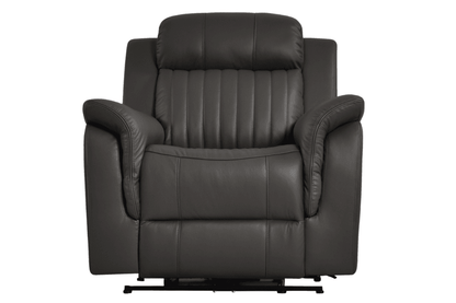 Cidliano Genuine Leather Grey Electric Power Recliner 2+1 Seater Sofa Set