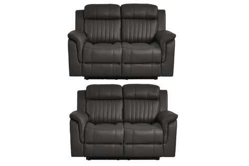 Cidliano Genuine Leather Grey Electric Power Recliner 2+2 Seater Sofa Set