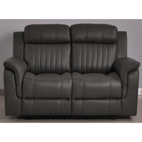 Cidliano Genuine Leather Grey Electric Power Recliner 2+1 Seater Sofa Set - Furniture Instore