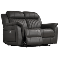 Cidliano Genuine Leather Grey Electric Power Recliner 2+1 Seater Sofa Set - Furniture Instore