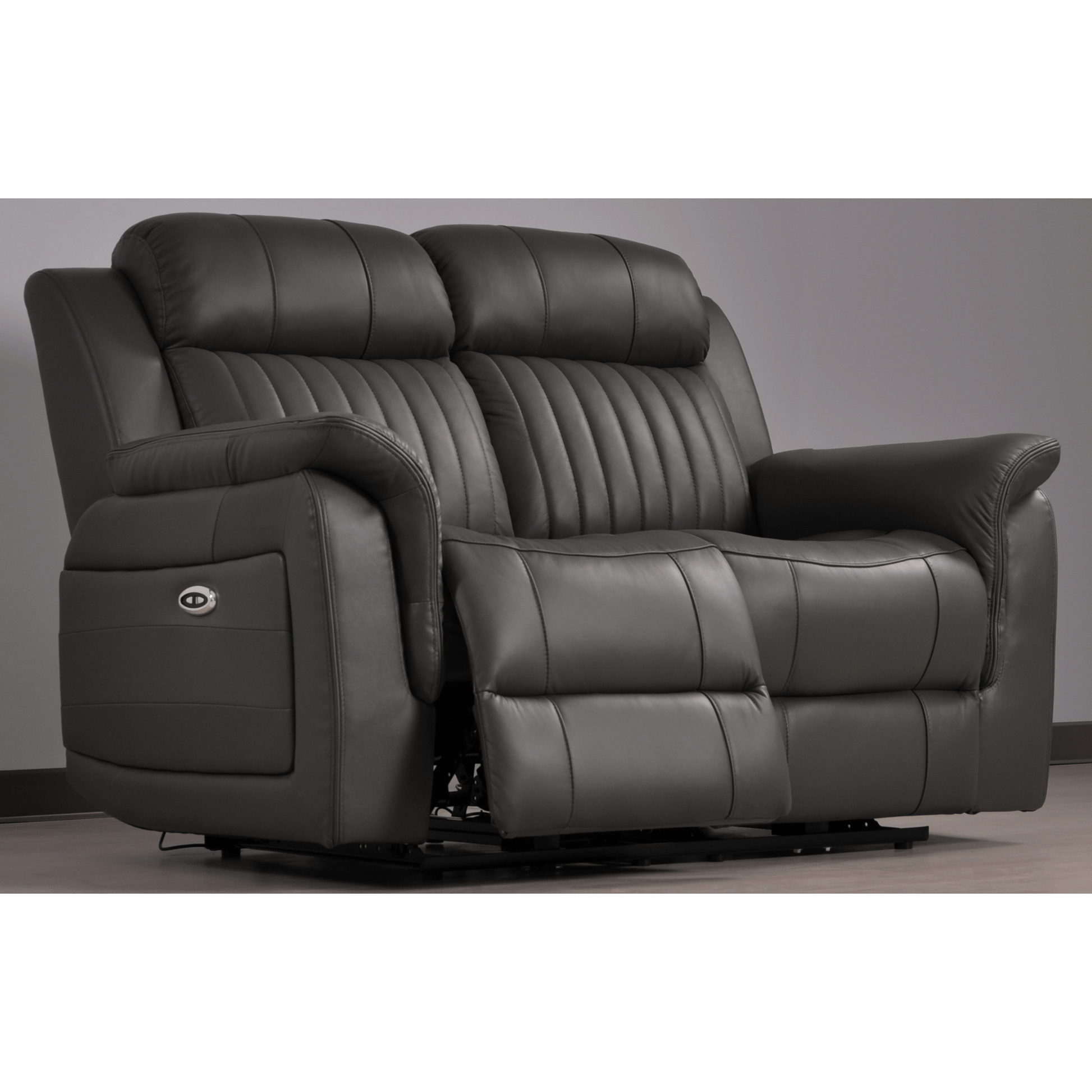 Cidliano Genuine Leather Grey Electric Power Recliner 2+1+1 Seater Sofa Set - Furniture Instore