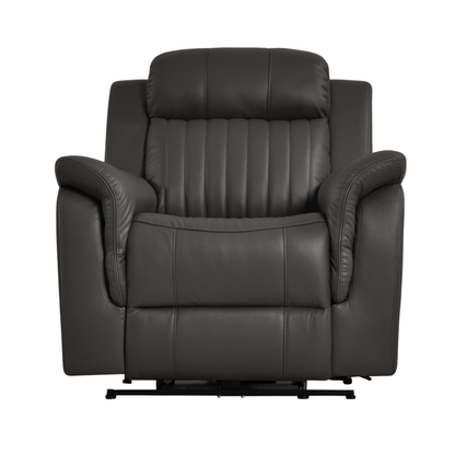 Cidliano Genuine Leather Grey Electric Power Recliner 3+2+1 Seater Sofa Set - Furniture Instore