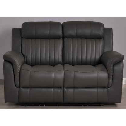 Cidliano Genuine Leather Grey Electric Power Recliner 3+2+1 Seater Sofa Set - Furniture Instore