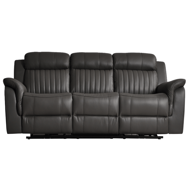 Cidliano Genuine Leather Grey Electric Power Recliner 3+2+1 Seater Sofa Set - Furniture Instore