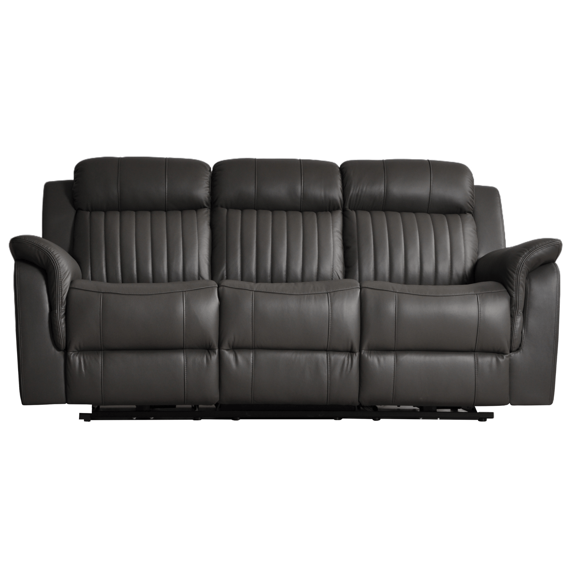 Cidliano Genuine Leather Grey Electric Power Recliner 3+3 Seater Sofa Set - Furniture Instore