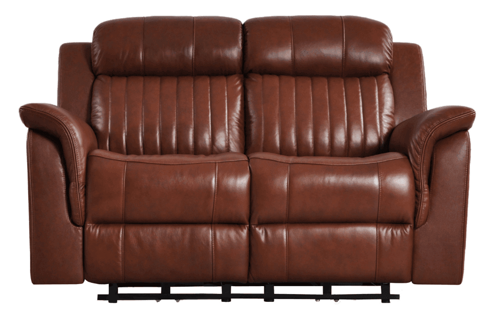 Cidliano Genuine Leather Tan Electric Power Recliner 2+1+1 Seater Sofa Set