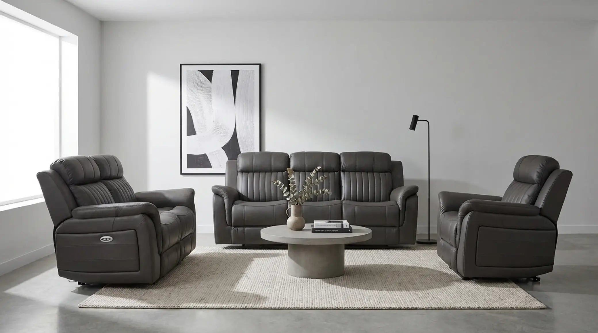 Cidliano fabric 1+1+3 seater sofa set