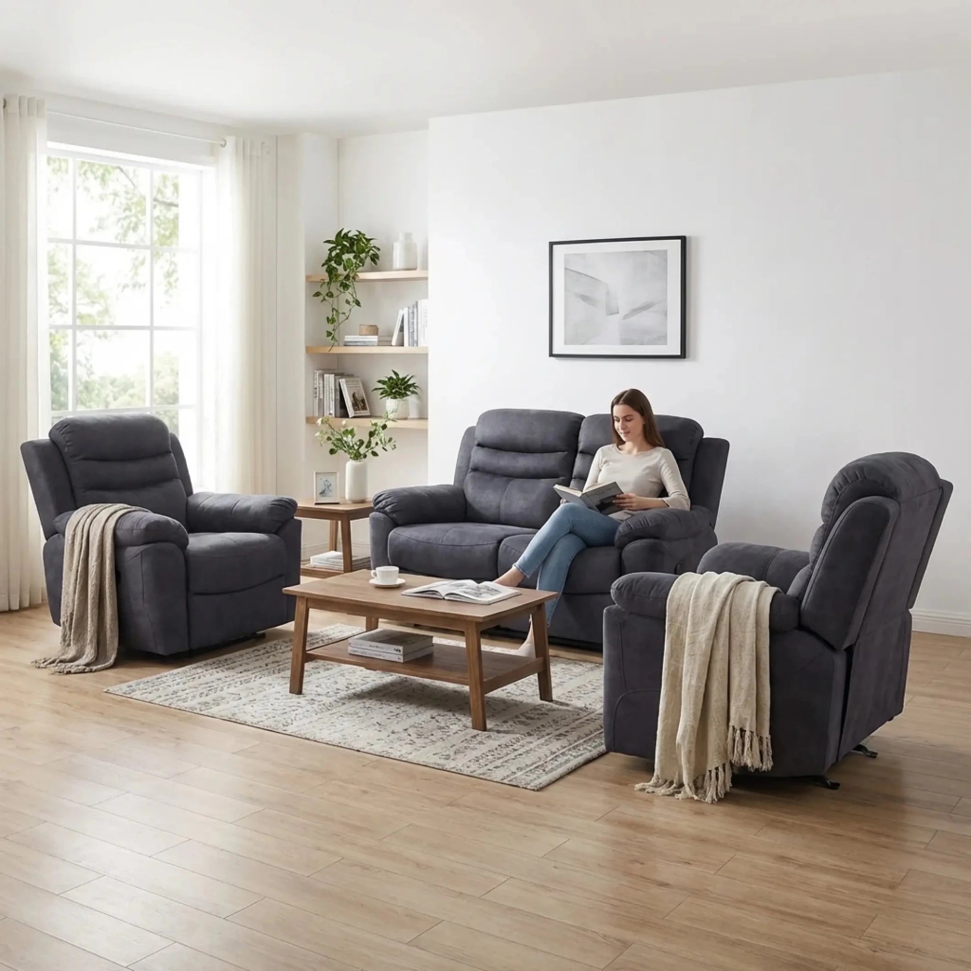 conway-fabric-grey-recliner-armchair-sofa-set