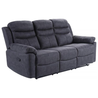 grey fabric 3 seater sofa on a white background