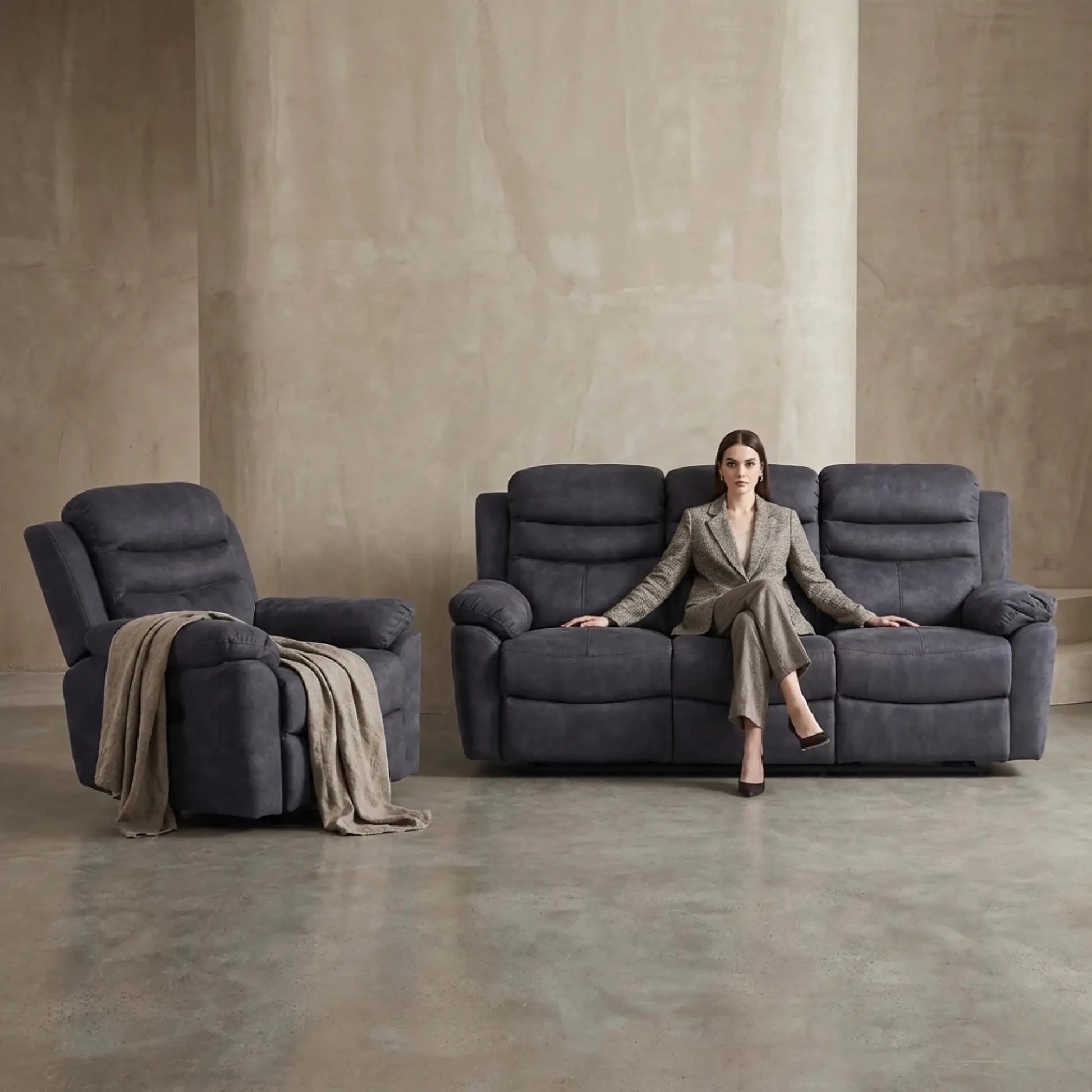 conway-fabric-grey-recliner-armchair-sofa-set