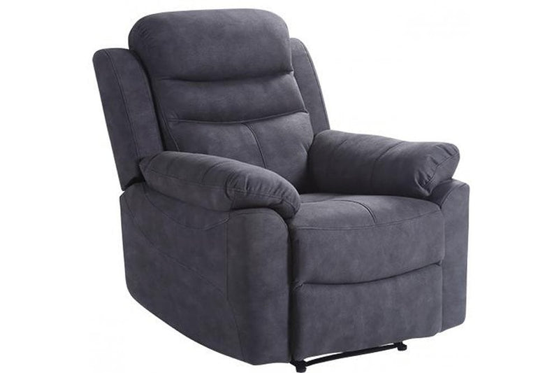 Conway Grey Fabric Manual Recliner 3+2+1 Seater Sofa Set - Furniture Instore