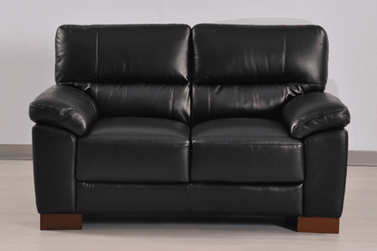 Dalmore Genuine Leather Black 2+2 Seater Sofa Set