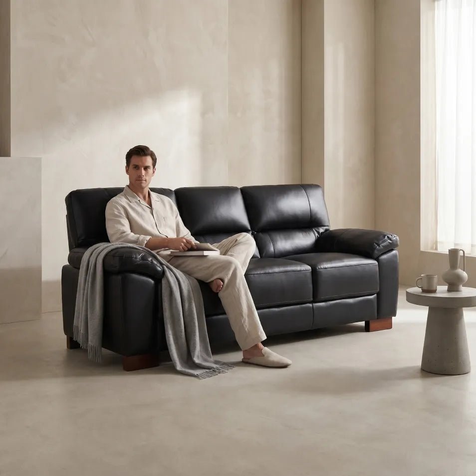 black-leather-living-room-sofa