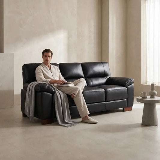 black-leather-living-room-sofa
