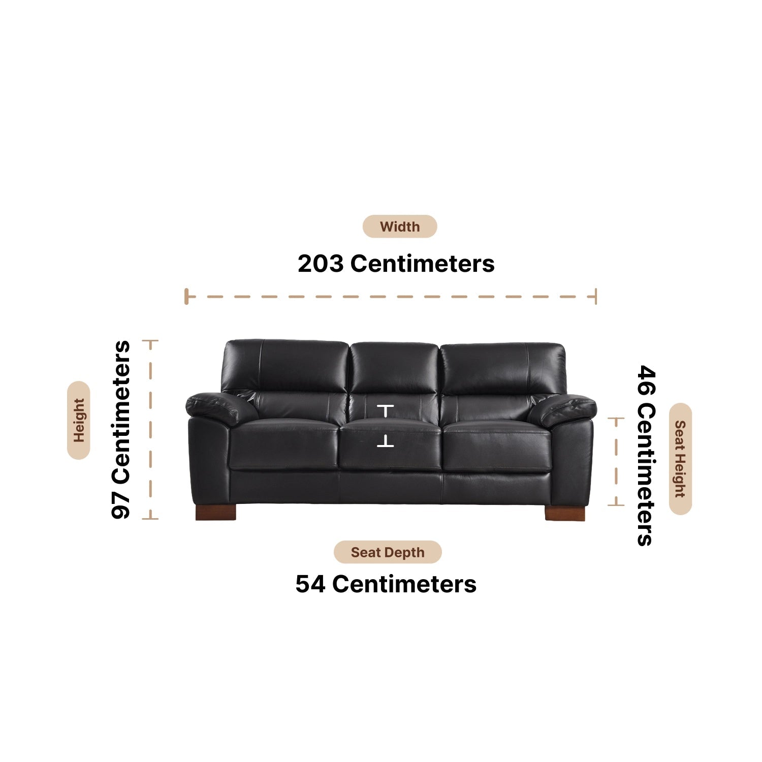 3 seater sofa dimensions
