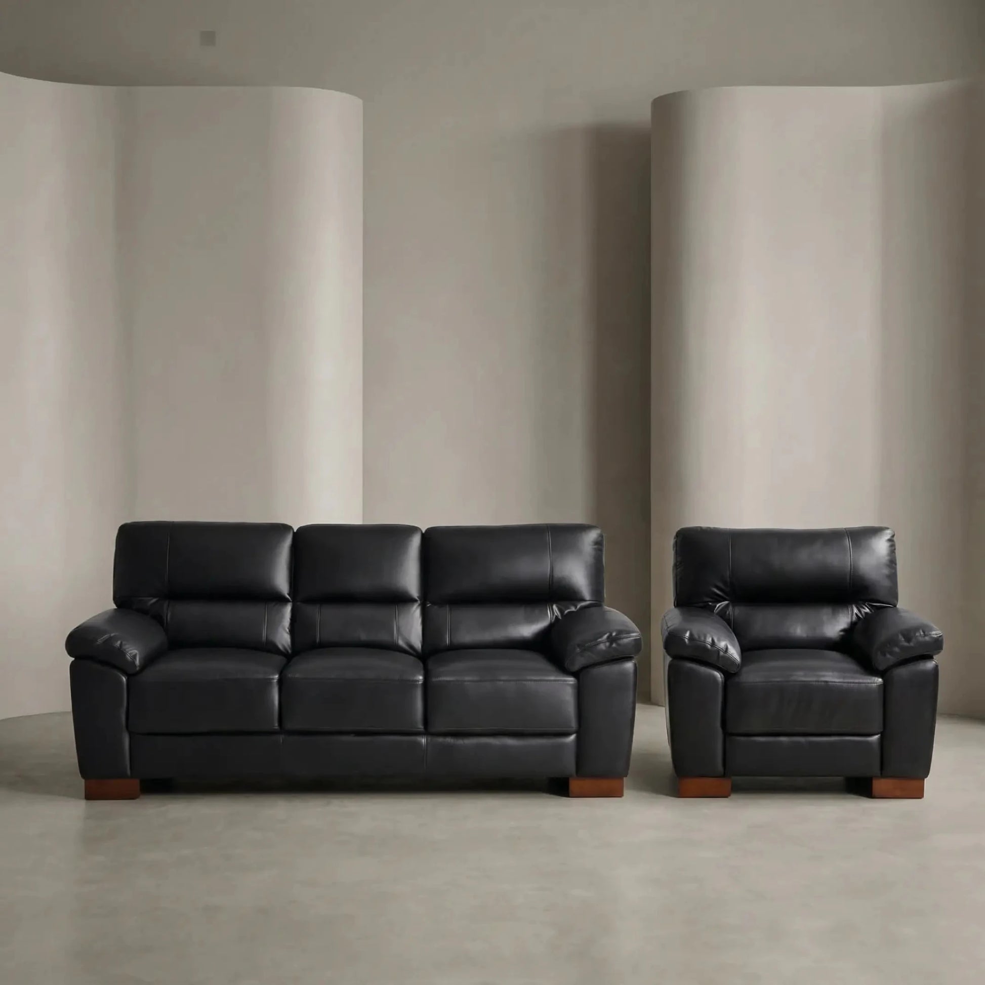 black-leather-3-1-sofa-set