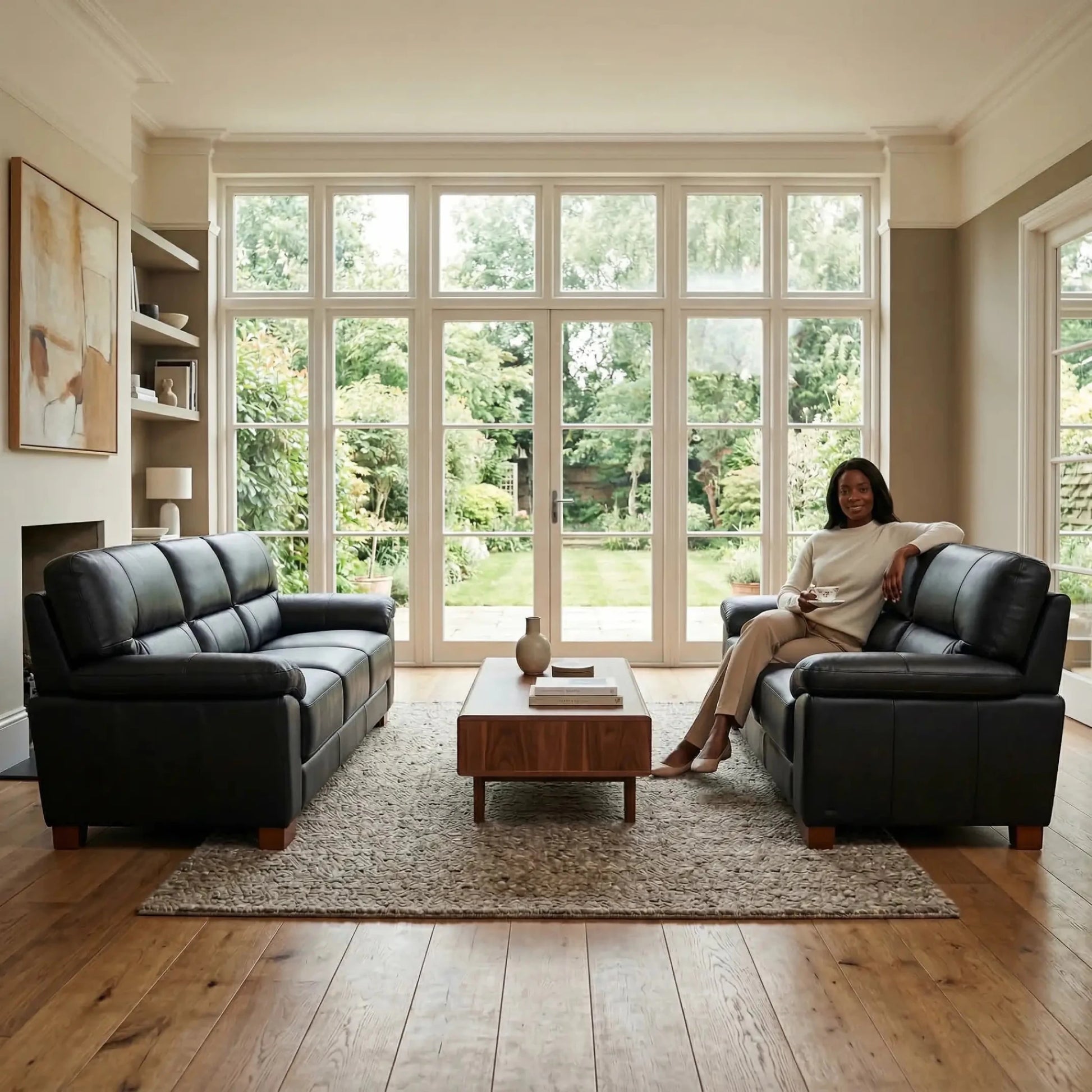 black-leather-3-3-sofa-set