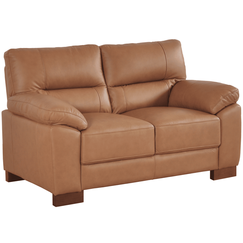 Dalmore Genuine Leather Caramel 2+1+1 Seater Sofa Set - Furniture Instore