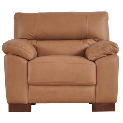 Dalmore Genuine Leather Caramel 3+1+1 Seater Sofa Set - Furniture Instore