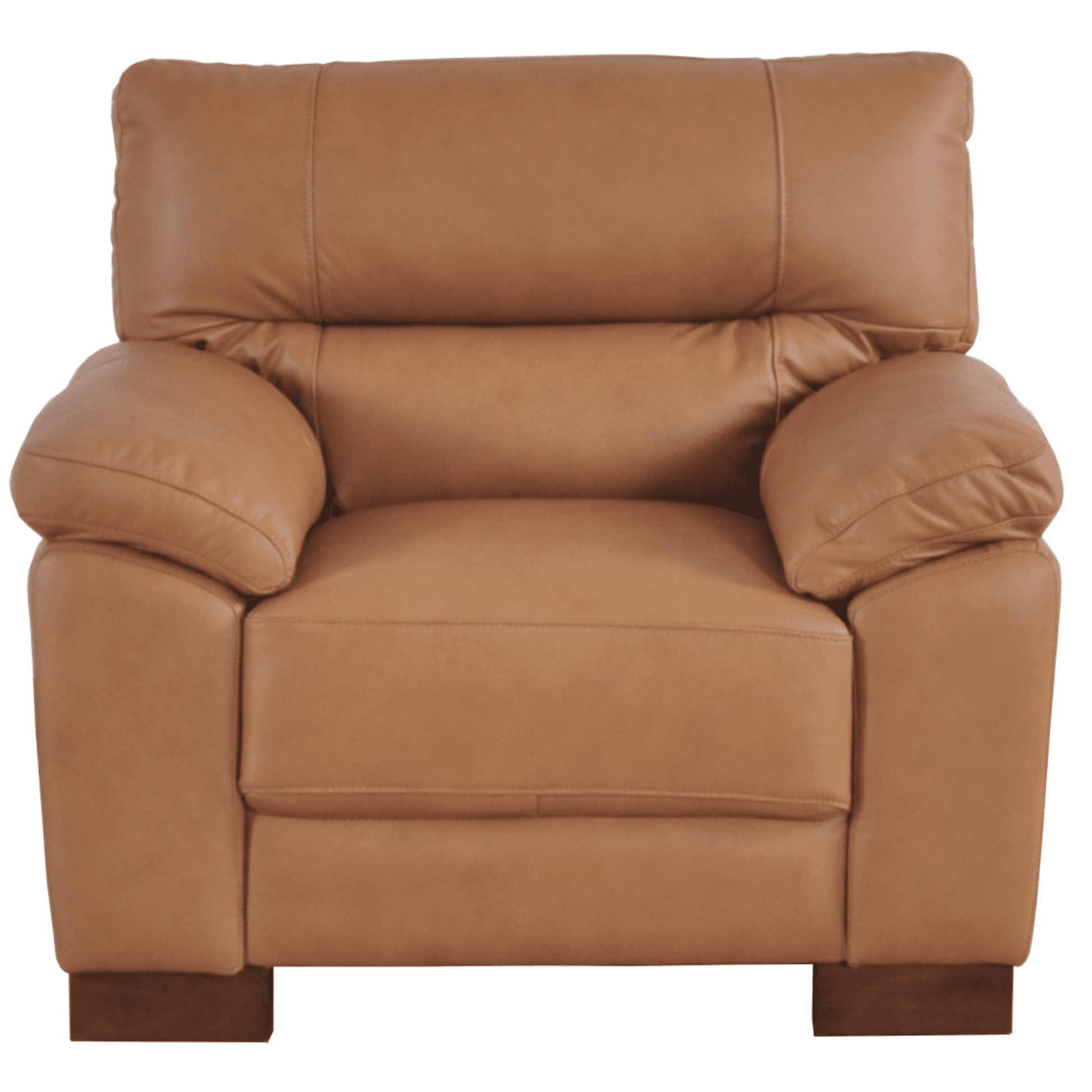 Dalmore Genuine Leather Caramel 3+1+1 Seater Sofa Set - Furniture Instore