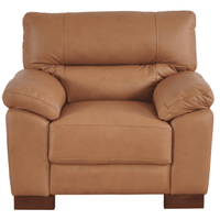 Dalmore Genuine Leather Caramel Armchair