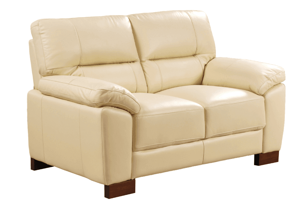 Dalmore Genuine Leather Cream 2+1+1 Seater Sofa Set