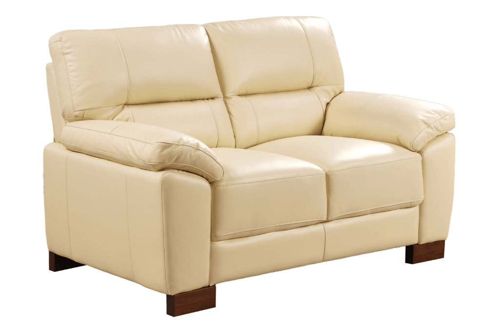 Dalmore Genuine Leather Cream 3+2+1 Seater Sofa Set