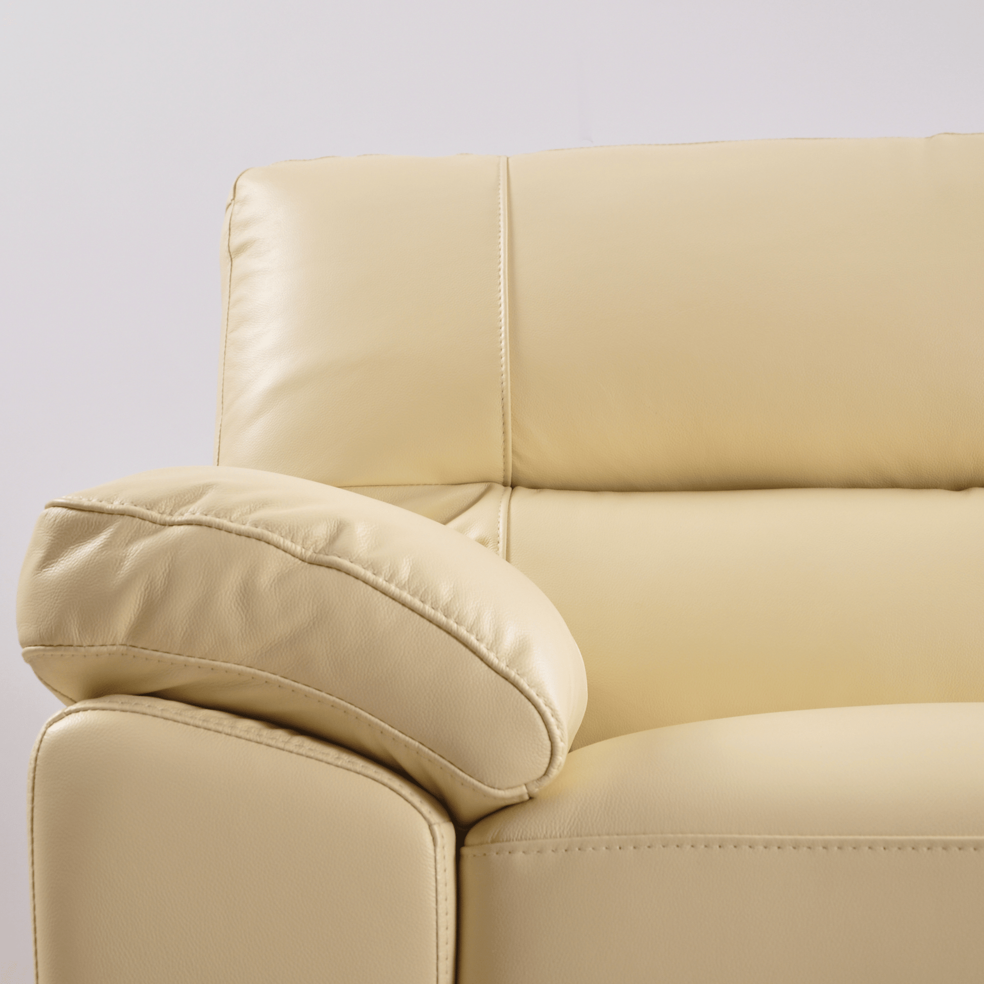 Dalmore Cream 2 Seater Sofa – Detailed close-up showcasing craftsmanship and upholstery