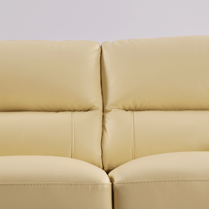 Dalmore Cream 2 Seater Sofa – Close-up highlighting fabric texture and design details