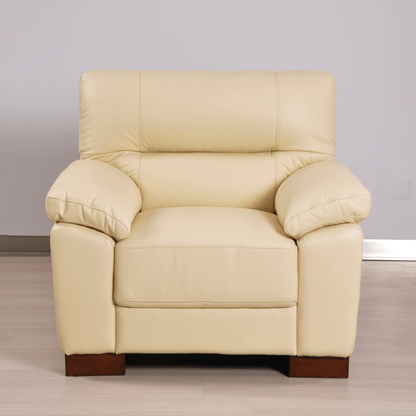 Dalmore Cream Armchair – Front-facing view in a stylish living room setting