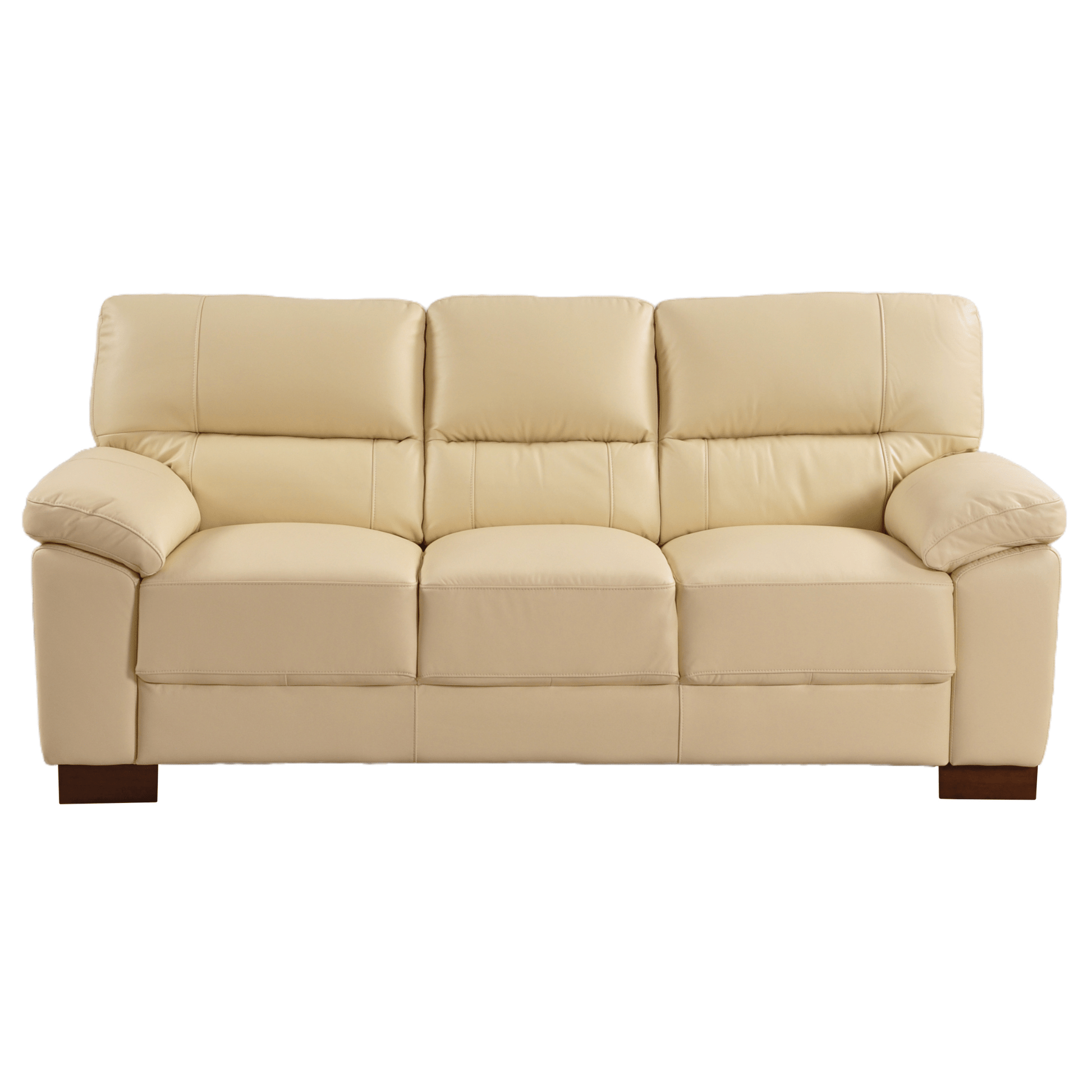 Dalmore Cream 3 Seater Sofa – Front-facing view on a white background