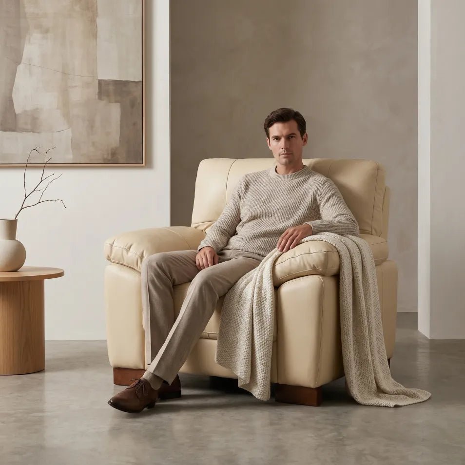 cream-leather-living-room-chair