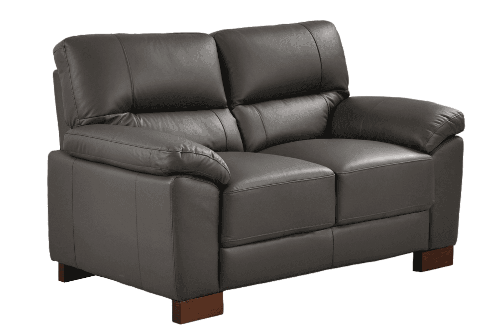 Dalmore Genuine Leather Grey 2+1+1 Seater Sofa Set