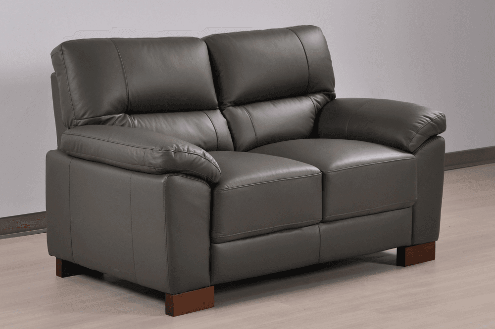 Dalmore Genuine Leather Grey 2+1+1 Seater Sofa Set