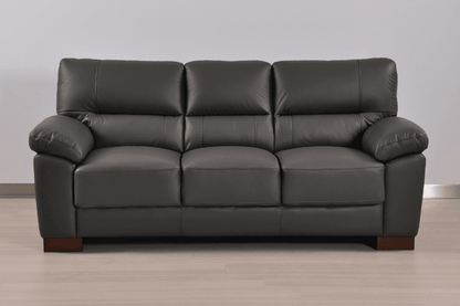 Dalmore Genuine Leather Grey 3+2+1 Seater Sofa Set
